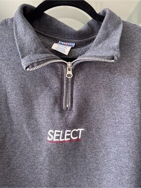 Select Skateboard Quarter-Zip Sweatshirt - Dark Gray